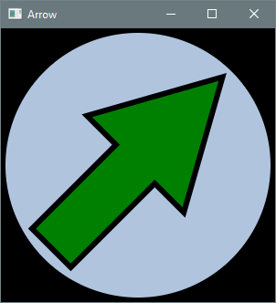 Output 3.7.5 – Arrow window