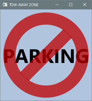 Output 3.8.5f – Tow Away Zone