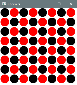 Output 6.4.3 – Checkers window